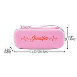 Personalised Colourful Ample Storage EKG Design Stethoscope Case with Name Birthday Nurse Graduation Appreciation Gift for Nurse Doctor