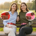 Personalizado colorido ramo de flores de nacimiento agujero libre cinturón tejido elástico con el nombre de desgaste diario regalo de cumpleaños para ella