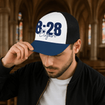 Personalized Multicolor Bible Verse Baseball Cap Adjustable Band Hat with Name Religious Day Birthday Christening Gift for Christian