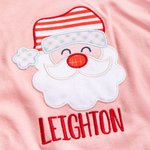 Personalised Cute Santa Claus Design 100% Cotton Soft Baby Romper with Embroidered Name Christmas Gift for Baby Newborn