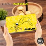 Personalised Cute Long-Tailed Leopard Marsupilami Food Grade Metal Biscuit Tin Box with Name Birthday Christmas Gift for Kids | Callie × Marsupilami®