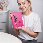 Cuaderno personalizado con nombre y páginas rayadas Accesorio de escritura Uso diario Regalo de cumpleaños para madres Mujeres