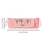 Henkilökohtainen Syntymä Kukka kimppu hiustyökalut Kannettava Travel Bag nimi ja lämmönkestävä matto Travel Essentials syntymäpäivälahja naisille