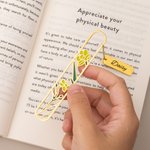 Segnalibro personalizzato con nome e cognome per gli amanti dei libri.