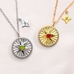 Gepersonaliseerde Hexagram Beschermer Energie Munt Medaille ketting met geboortesteen en initiaal sierlijke familie sieraden verjaardag verjaardagscadeau voor vrouwen mannen