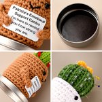 Coussin à épingles personnalisé au crochet avec boîte de rangement magnétique Fournitures de couture Cadeau pour les passionnés de couture et de patchwork