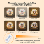 Personalizzato personaggio dei cartoni animati Arcobaleno floreale Luce notturna in acrilico con nome e base in legno Decor camera Natale Compleanno regalo per le ragazze ragazzi