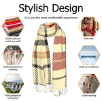 Foulard à franges multicolore plaqué personnalisé avec nom Anniversaire Cadeau de Noël pour Femme Maman Femme