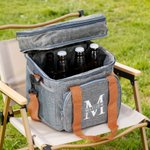 Personalised Golf Initial Monogram Multi-Compartment Waterproof Cooler Insulated Bag with Shoulder Strap and Name Outdoor Activity Essentials for Men