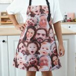 Tablier réglable avec pochette Cadeau d'anniversaire pour la famille Chef cuisinier Amoureux de la cuisine