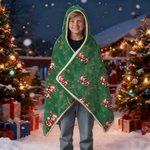 Gepersonaliseerde kerstmuts schattig dier zacht capuchon deken met naam verjaardag kerstcadeau voor jongens meisjes