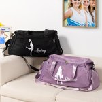Henkilökohtainen Cheerleading tyttö siluetti vedenpitävä matka Duffel laukku nimi Travel Accessory syntymäpäivälahja Cheerleaders Sport Lovers