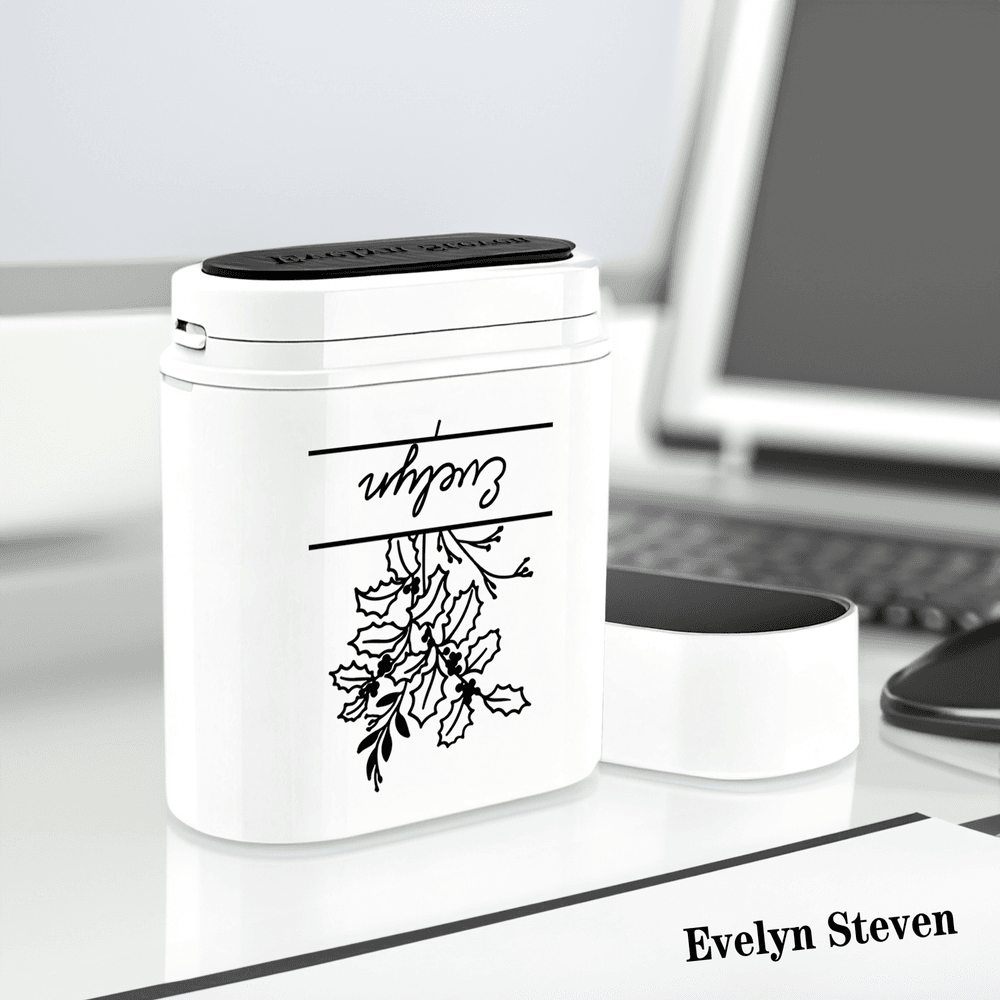 Personalized Birth Flower Portable Signature Stamp with Name Daily Use Birthday Gift for Friends Family 6