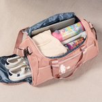 Henkilökohtainen Cheerleading tyttö siluetti vedenpitävä matka Duffel laukku nimi Travel Accessory syntymäpäivälahja Cheerleaders Sport Lovers