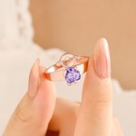 Gepersonaliseerde Leuke Jongen Meisje Bedel Hartvormige Geboortesteen Ring Moederdag Verjaardag Cadeau voor Moeder Grootmoeder