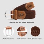 Personalised Initial Hole Free Elastic Woven Belt with Name Daily Wear Birthday Gift for Men Father