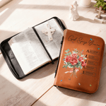Livre de poche en cuir PU personnalisé avec nom, anniversaire, baptême, bouquet de fleurs de naissance multicolore pour femmes chrétiennes