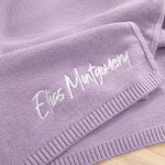Personalized Embroidered Name Soft Cotton Baby Blanket Baby Shower Birthday Gift for Newborns Kids