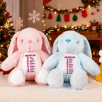Personalisierte Gott sagt Bibel Plüschkaninchen Plüschhase Spielzeug mit Namen und Buchstaben Weihnachten Geburtstag Geschenk für Kinder