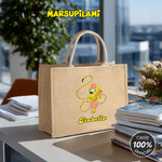 Spersonalizowana jutowa torba z długim ogonem Marsupilami z imieniem Urodziny Rocznica Prezent Świąteczny dla Przyjaciół Dzieci | Callie × Marsupilami®