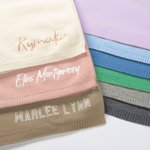Personalized Embroidered Name Soft Cotton Baby Blanket Baby Shower Birthday Gift for Newborns Kids