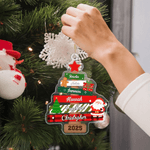 Personalised Christmas Tree Santa Claus Acrylic Ornament with 1-8 Names Home Tree Decor Christmas Gift for Family