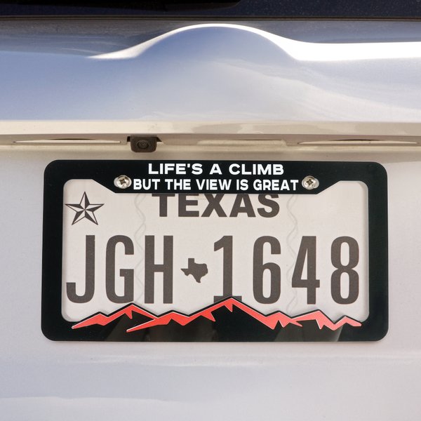 Personalized Multicolor Mountain License Plate Frame Cover with Text Fits All Standard US and CAN Plates Car Decor Birthday Gift for Car Owners