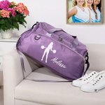 Henkilökohtainen Cheerleading tyttö siluetti vedenpitävä matka Duffel laukku nimi Travel Accessory syntymäpäivälahja Cheerleaders Sport Lovers