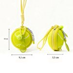 Personalisierter Fußball Tennisball Baseball Basketball Beutel mit Namen Schlüsselanhänger Schläger Geburtstag Geschenk für Trainer Ball-Liebhaber