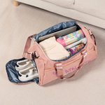 Personalized Cheerleading Theme Large Name Duffle Bag with Shoes Compartment and Shoulder Strap Birthday Team Gift for Cheerleader Girls