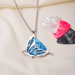 Personalised Butterfly Guitar Pick Dainty Necklace with Name Birthday Anniversary Gift for Music-Loving Women