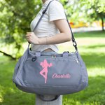 Henkilökohtainen Cheerleading tyttö siluetti vedenpitävä matka Duffel laukku nimi Travel Accessory syntymäpäivälahja Cheerleaders Sport Lovers