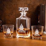 Personalised Locomotive Decanter Whiskey Decanter with Name Birthday Gift for Men Whiskey Lovers 2