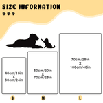 Personalized Cute 3D Cartoon Multicolor Soft Pet Blanket with Name Pet Supplies Birthday Gift for Cat Dog Pet Lovers