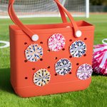 Personalized 3D Printed Cheer Pom Pom Bag Charm Accessories for Bogg Christmas Birthday Gift for Her Cheerleaders