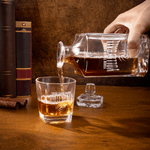 Spersonalizowana karafka do whisky z siatkówki z wygrawerowanym imieniem i numerem akcesorium barowego Prezent urodzinowy dla miłośników siatkówki i whisky
