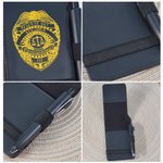 Personalized PU Leather Sheriff Star Police Shield Law Enforcement Notepad with Texts and Pen Birthday Graduation Retirement Gift for Police Officers