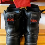 Lot de 2 étiquettes de bottes colorées imprimées en 3D et personnalisées avec texte Cadeau de remerciement pour paramédical pompier sauveteur