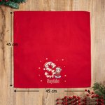 Personalisierte Wiederverwendbare Serviette aus 100 % Baumwolle mit Initiale Cartoon-Figur und Namen Tischdeko Weihnachtsgeschenk für Familie Freund
