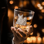 Personlig graverad foto whisky karaff glas trä förvaringslåda set med text födelsedag julklapp för bartender man