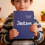 Personnalisé Nom 2026 Planificateur A5 avec pages de planification hebdomadaire mensuelle et onglets Cadeau d'anniversaire de Nouvel An pour collègues et amis