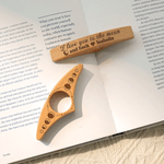 Porte-livres en bois avec nom gravé Cadeau de club de lecture pour les amoureux des livres