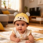Personalisierte Adorable Multicolor bestickt Bär Hut mit Namen 3-18 Monate Baby Zubehör Geburtstag Weihnachten Geschenk für Babys Eltern