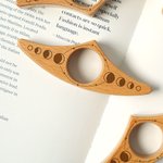 Porte-livres en bois avec nom gravé Cadeau de club de lecture pour les amoureux des livres