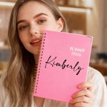 Personnalisé Nom 2026 Planificateur A5 avec pages de planification hebdomadaire mensuelle et onglets Cadeau d'anniversaire de Nouvel An pour collègues et amis