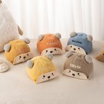 Personalisierte Adorable Multicolor bestickt Bär Hut mit Namen 3-18 Monate Baby Zubehör Geburtstag Weihnachten Geschenk für Babys Eltern
