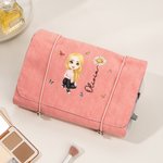 Personalizada Nacimiento Flor Caricatura Personaje Bolsa de Maquillaje con Nombre Viaje Esenciales Boda Fiesta Cumpleaños Regalo para Mujeres