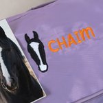 Personalisierte Multi-Compartment bestickt Pferdegesicht wasserdicht Reisetasche mit Namen und Schultergurt Pferdesport Spieltag Geschenk für Pferdeliebhaber