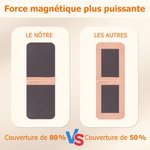 Marque-Page Magnétique en Cuir PU Personnalisé avec Fleur de Naissance et Nom Cadeau d’Anniversaire pour les Amateurs de Lecture