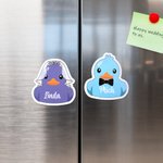 Aimant de réfrigérateur personnalisé avec nom et profession Décoration de réfrigérateur Cadeau d'anniversaire pour la famille et les amis